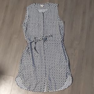 Gap Navy Button Up Shift Dress
